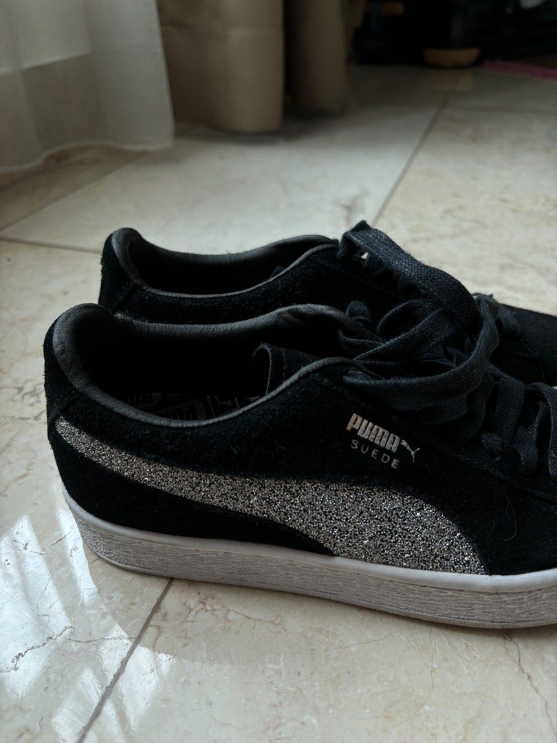 Puma Suede X Swarovski, Fesyen Wanita, Sepatu di Carousell