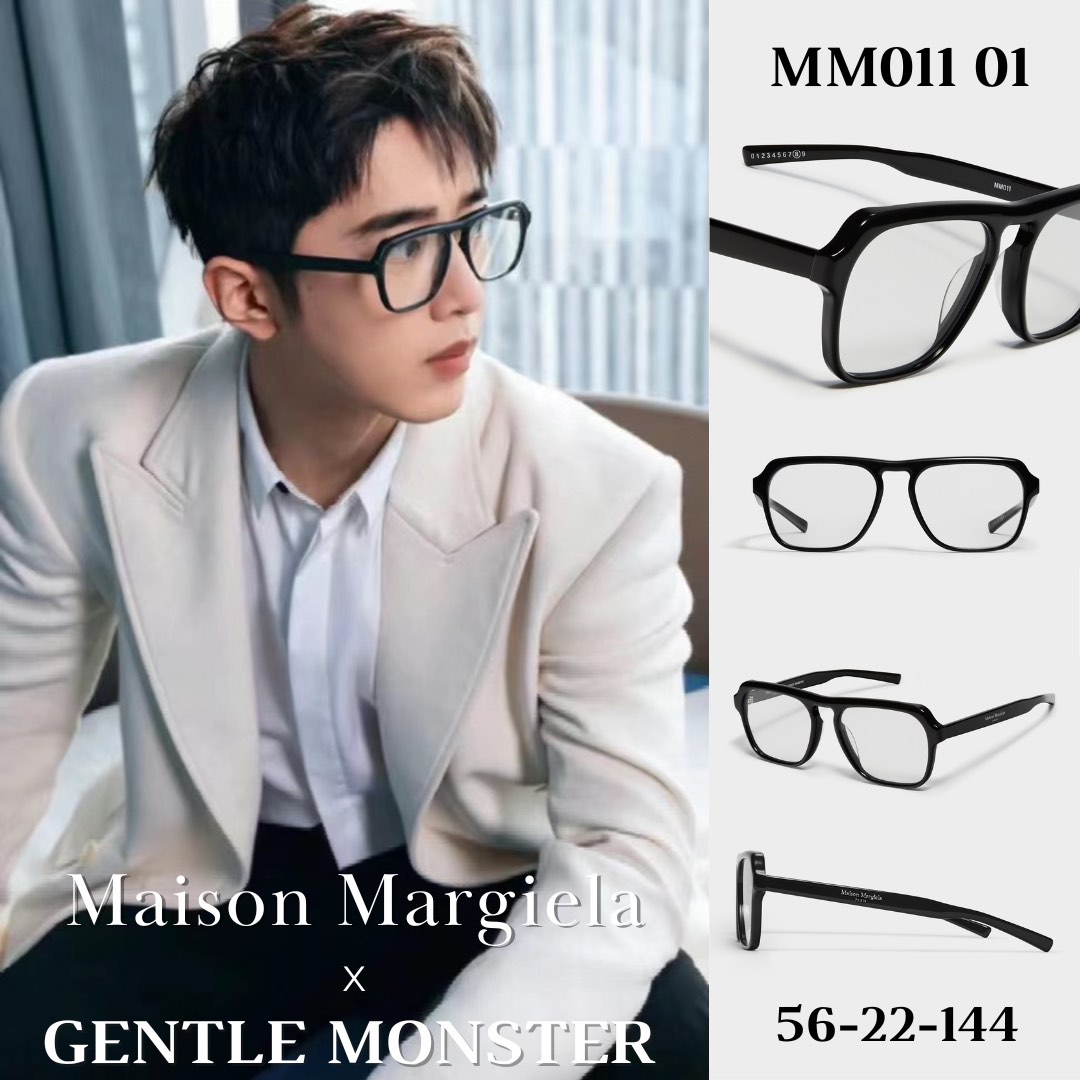 小物 Maison Margiela x GENTLE MONSTER MM011 GentleMonster Sunglasses Maison Margiela x MM011 01 Black Frame