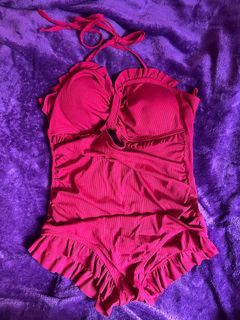 Red Swimsuit - Swimwear - Beach Outfit Beach One piece outfit
