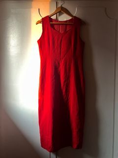 Red Velvet Long Dress