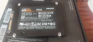 Samsung 870 EVO 250GB Sata III 2.5” SSD 100% health