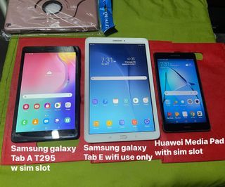 samsung and huawei tablets