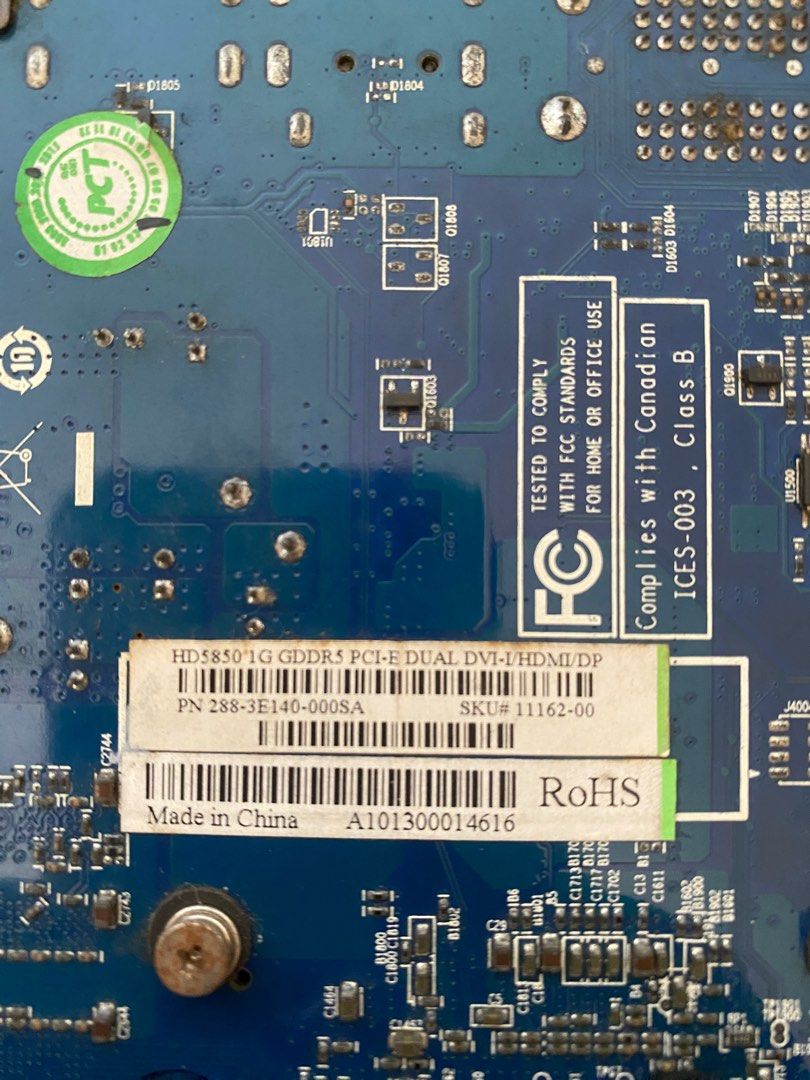 Sapphire hd5850 1gb ddr5 (Category: Computer Parts) located in Muntinlupa City. Submitted by armagedon (Listing ID 1297433432, Image 3). Description: Working last time used Cant offer warranty no hardware to test .