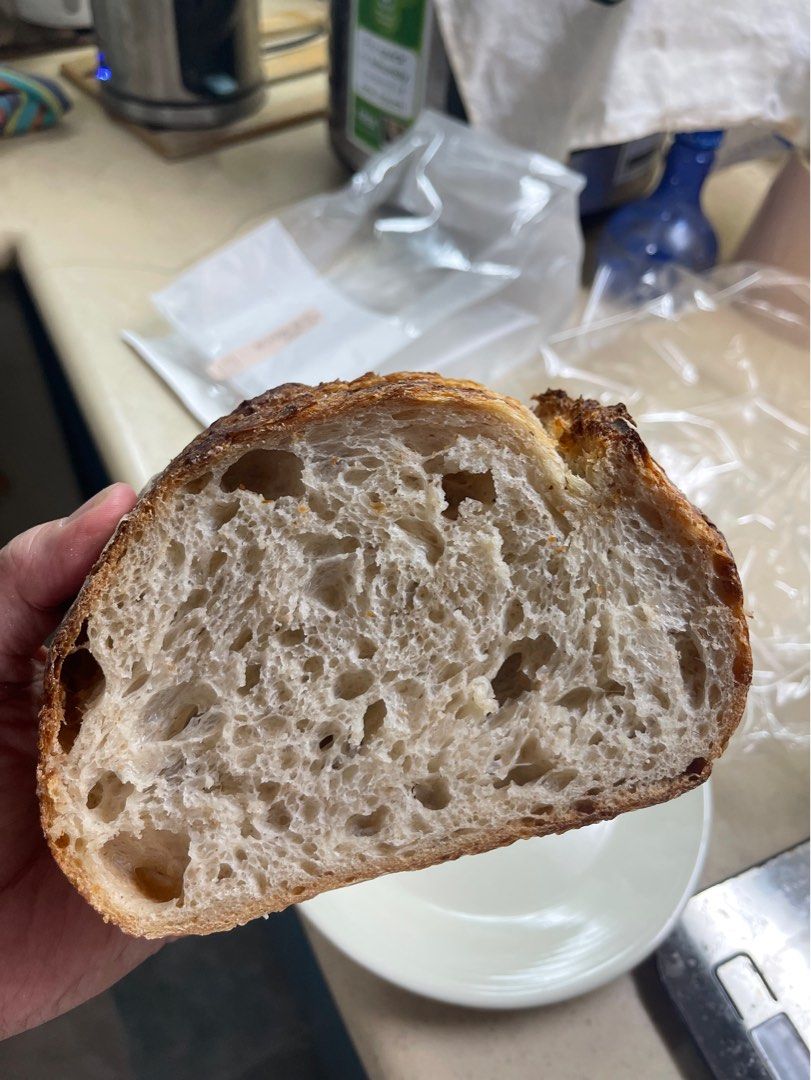 Sourdough Bread (Category: Homemade Bakes) located in Singapore. Submitted by prov1717 (Listing ID 1237994224, Image 4). Description: Freshly baked sour dough bread using - starter (no preservatives) - premium bread flour - spelt flour - Himalayan salt - approx 400 grams Inclusions : additional $2/- Rosemary Walnuts Sesame seeds Dried cranberries Olive Cheddar cheese Advanced booking : 3days Collection at 22 Ghim Moh Link.