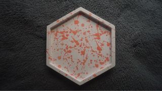 SPLATTER coaster / trinket dish (hexagon) - available in other colors