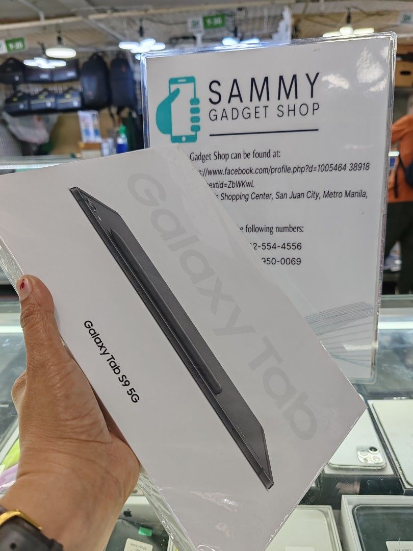 Tab S9 5G (Category: Samsung) located in San Juan City. Submitted by ronalynac40976 (Listing ID 1297476464, Image 1). Description: Galaxy Tab S9 5G Brandnew Unitsealed 12ram 256rom open line 100% Original Dm or call Pick up store in greenhills shopping center/located @ Aquarium are stall# y-15 look for Rona We accept cod in metro Manila & near provinces just add for shipping fee.