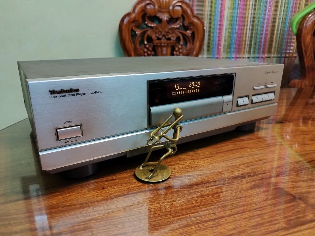 Technics SL-PA10 Compact CD Transport Player Digital Reference series (Category: Soundbars, Speakers & Amplifiers) located in Manila. Submitted by motable.paul (Listing ID 1297472185, Image 2). Description: 👉DiGITAL only without DAC 👉Without remote control 👉Digital Reference CD transport 👉2 optical output 👉Type CD Transport 👉Wow flutter Below Measurement Limit (EIAJ) 👉Power 220 VAC, 50Hz/60Hz selectable 👉Power consumption 8W 👉External di