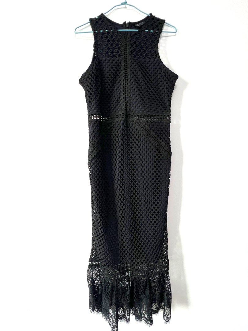 TOPSHOP fishnet mermaid dress design