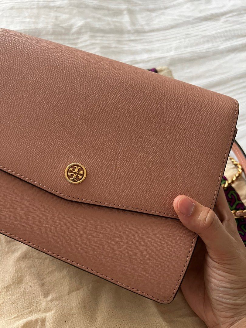 Tory burch robinson rose gold best sale