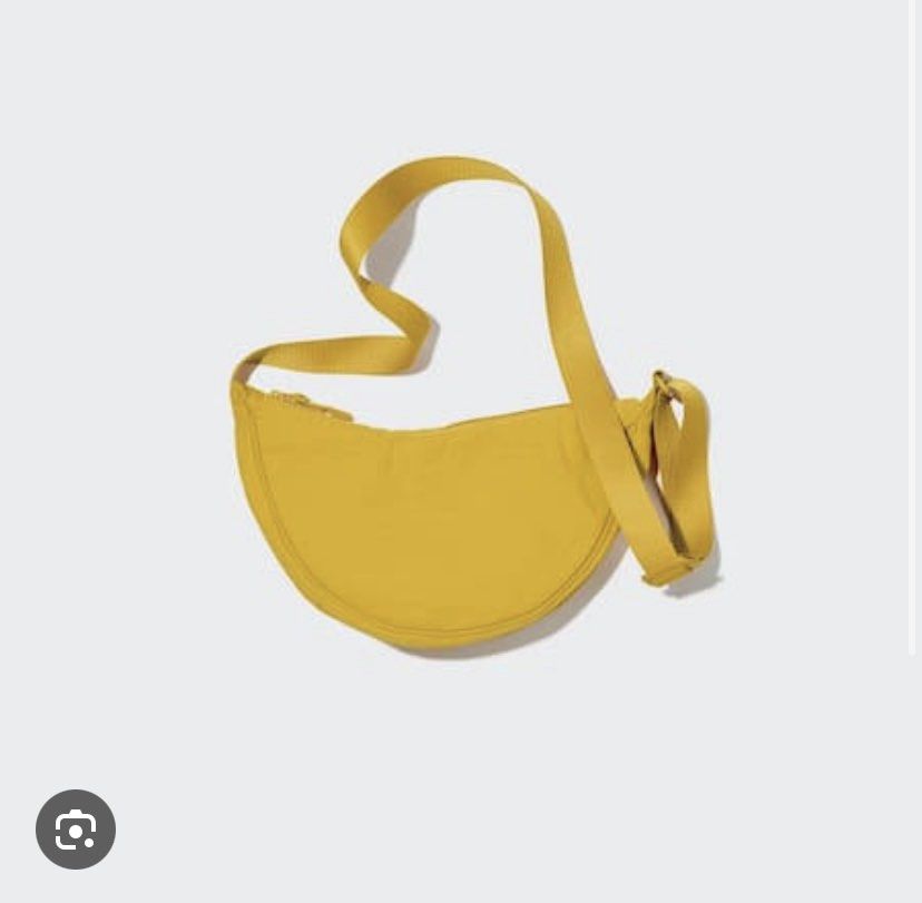 Uniqlo Mini Shoulder Bag - Yellow (Category: Shoulder Bags) located in Manila. Submitted by declutterwithmepls (Listing ID 1297521693, Image 2). Description: ✅ Brand new. Still with tag ✅ Color: Yellow.