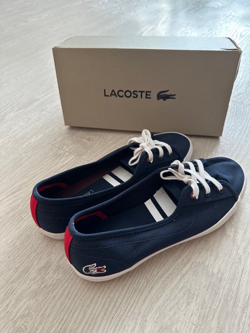 With box Lacoste Ziane Chunky sneakers in Navy