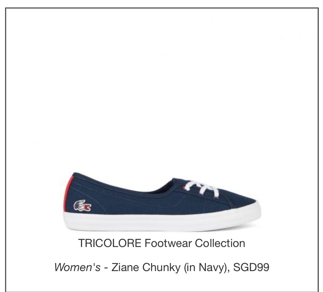 With box Lacoste Ziane Chunky sneakers in Navy