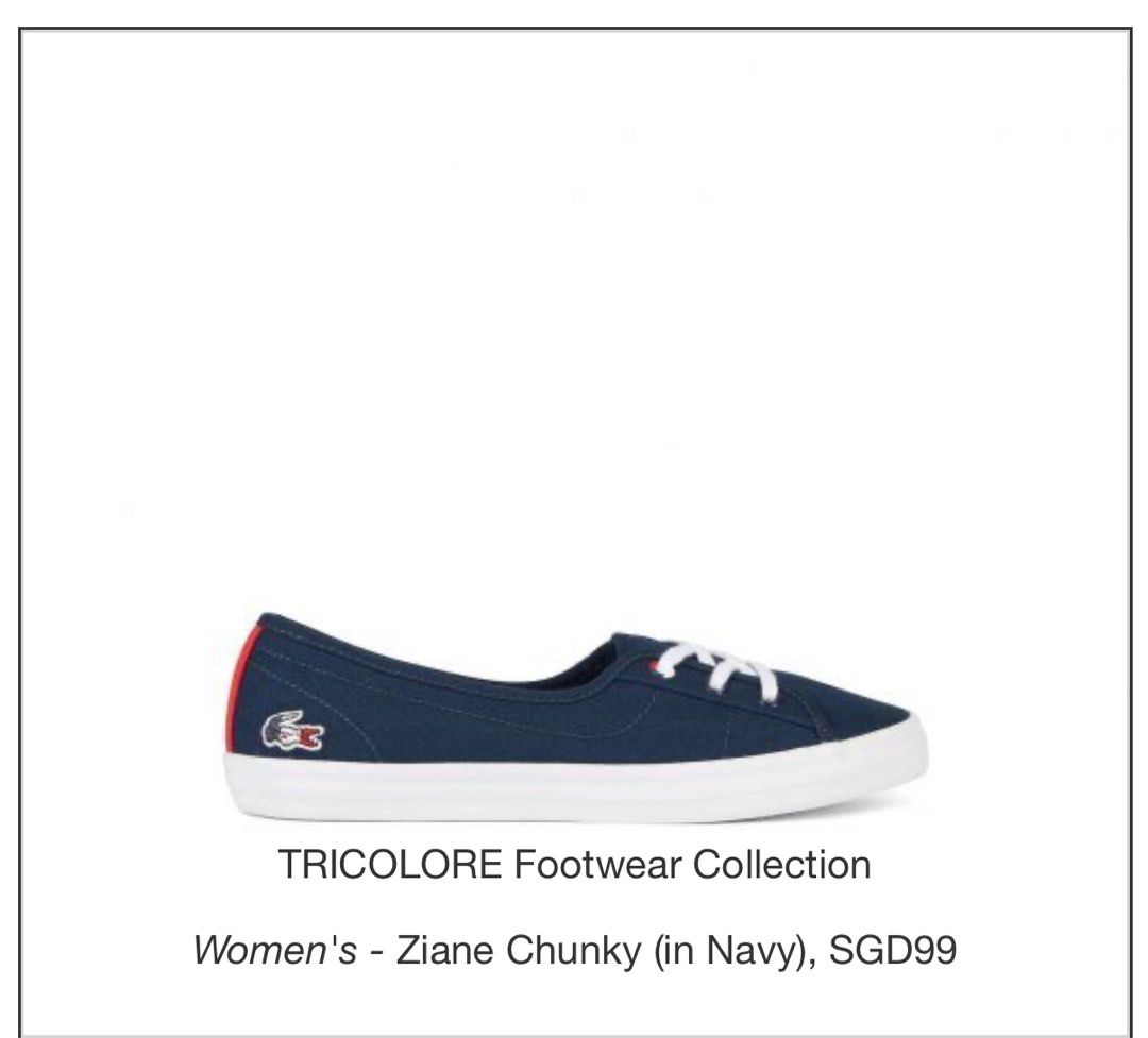 With box Lacoste Ziane Chunky sneakers in Navy