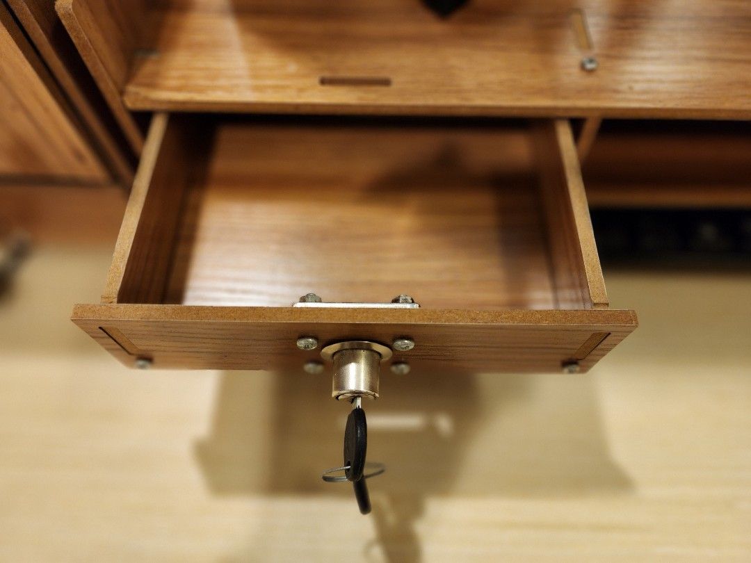 Wooden PC/Laptop Rack + Table Organizer Set, Furniture & Home Living ...