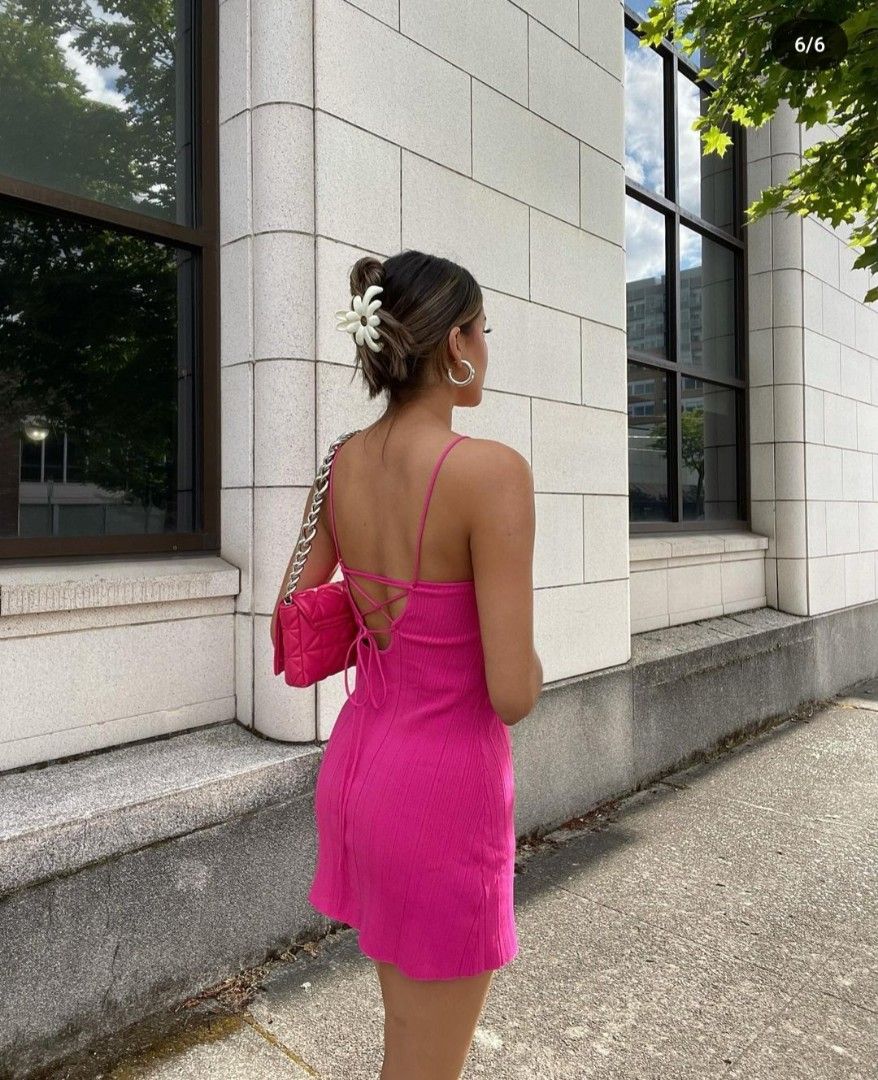 zara hot pink mini dress Zara | Dresses | Zara Hot Pink Satin Effect Minidress