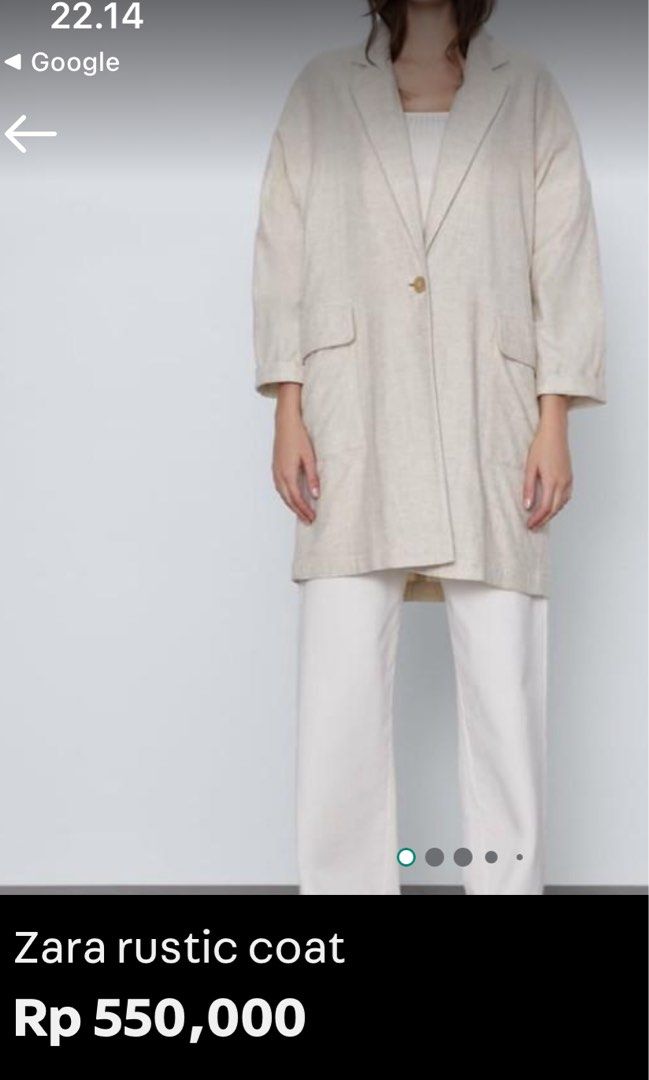 Zara rustic coat top