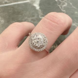 18K White Gold 0.51 ct Diamond Ring