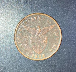 1932 Manila mint one centavo coin