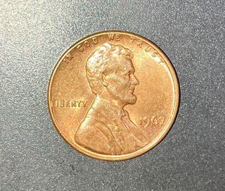 1967 Philadelphia mint one cent coin
