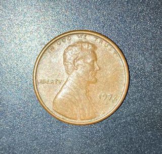 1972 Denver mint one cent coin