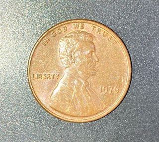 1976 Philadelphia mint one cent coin