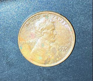 1979 Philadelphia mint one cent coin