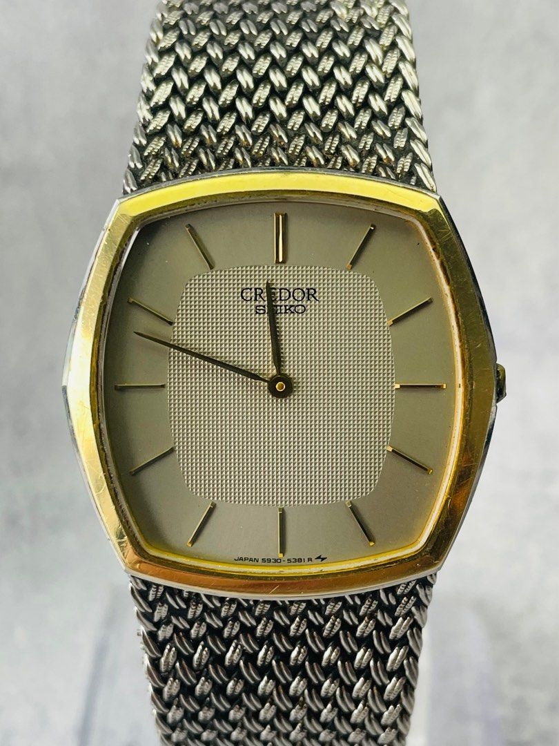 240550a) Seiko Credor Vintage Men's Quartz Watch Ref 5930-5391