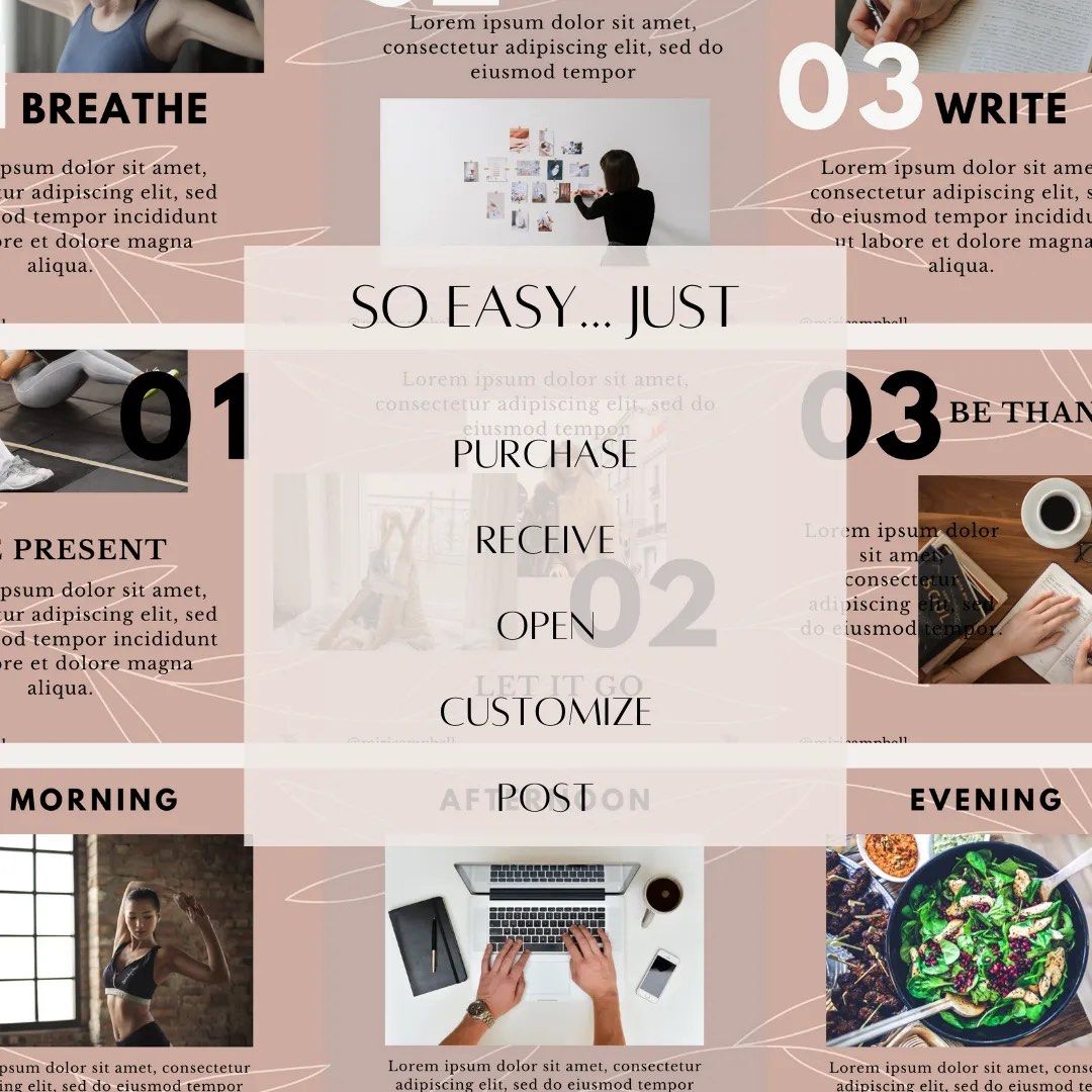 60 Social Media Canva CLARA Instagram Branding Package Templates | 4 ...