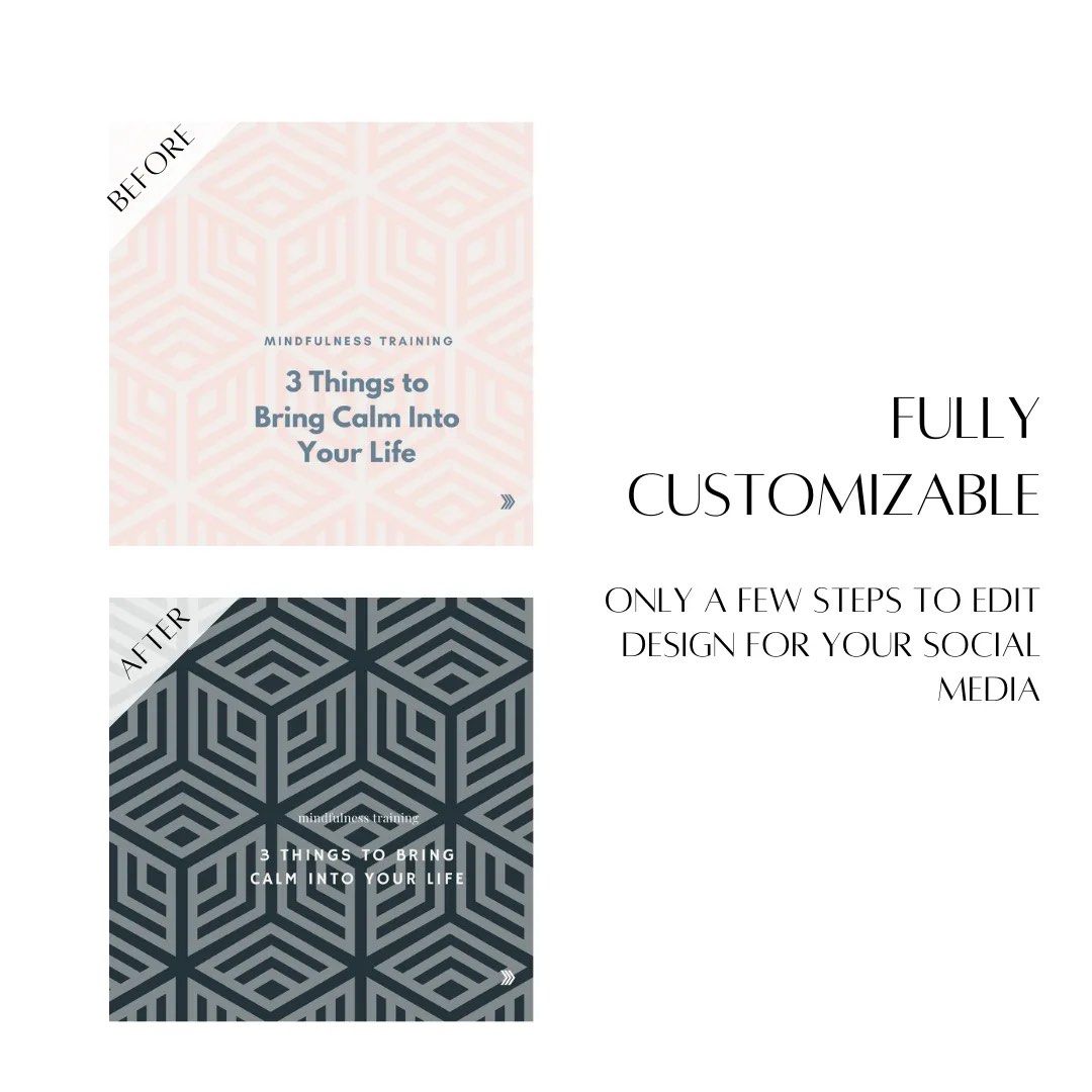 60 Social Media Canva PASCAL Instagram Branding Package Templates | 4 ...