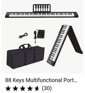 88 keys multifunctional portable electric piano