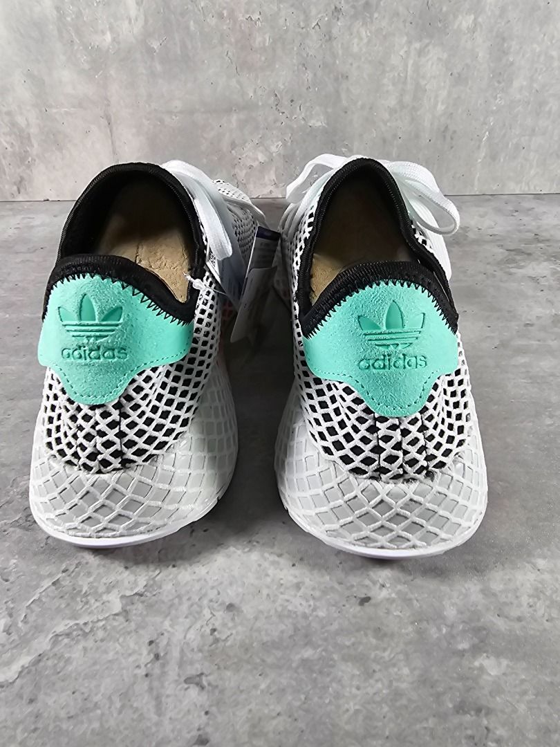 Adidas deerupt core black easy green top