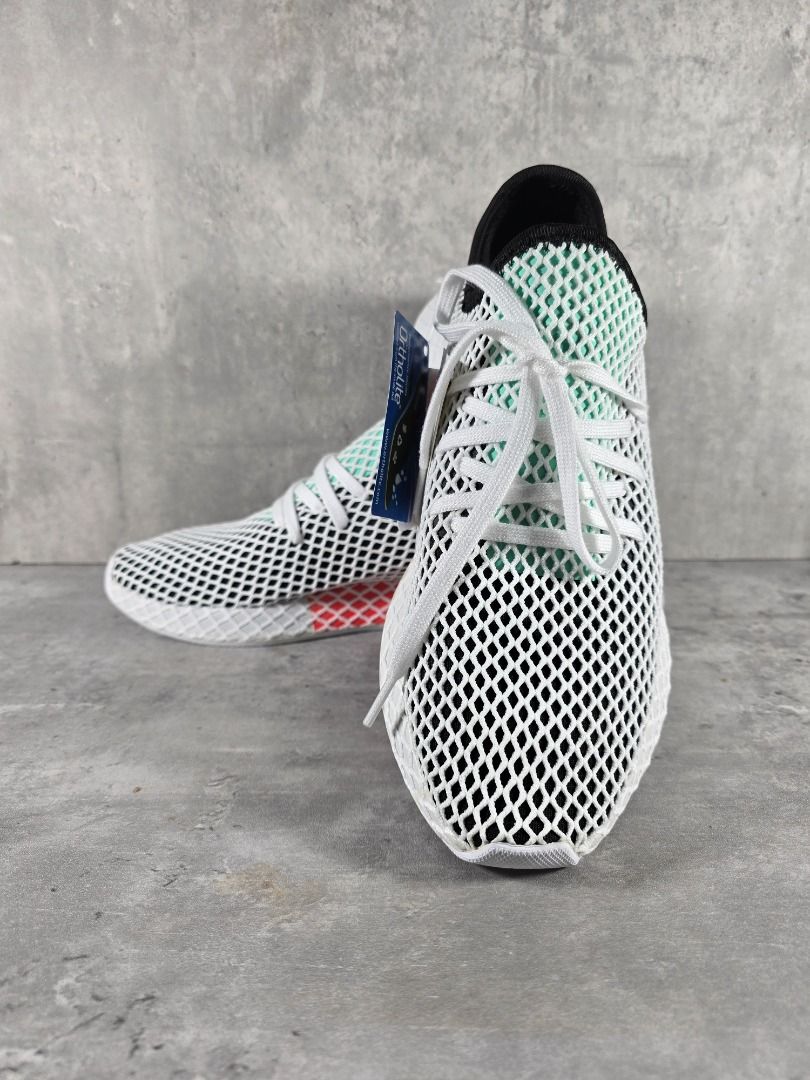 Adidas Deerupt Runner Core Black Easy Green Men s Fashion Footwear Sneakers on Carousell