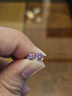 Amethyst Gemstone Dainty Earrings