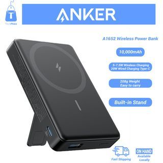 Anker A1652 10000mAh Wireless Magnetic Powerbank with Stand