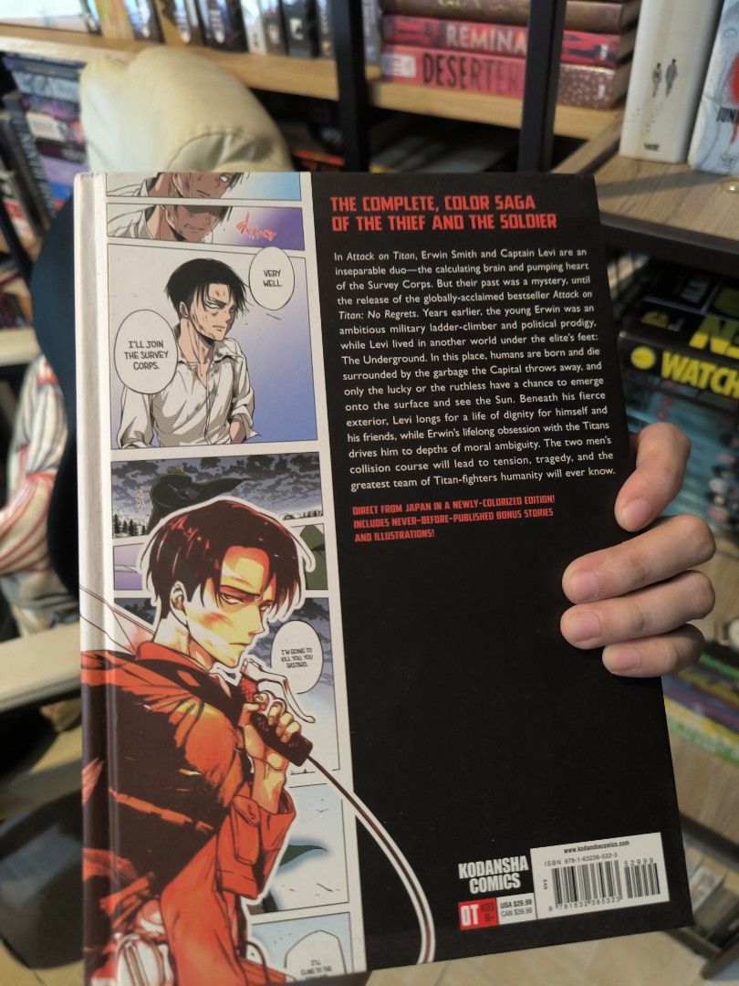 ATTACK ON TITAN NO REGRETS Complete edition (FULL COLOR) Hardback (Category: Comics & Manga) located in Makati City. Submitted by parkjae_ (Listing ID 1300980964, Image 2). Description: NO HAGGLING PLS. PAYMENT FIRST. NO COD. SF NOT INCLUDED. C/O BUYER. METRO MANILA BUYERS PRIORITY..