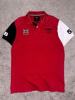 Authentic Aston Martin Racing by Hackett Red Polo Shirt

Issue: Minor collar fading
Condition: Almost like brand new
Size on tag: L