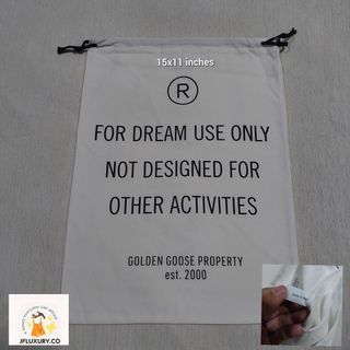 Authentic Golden Goose shoe dust bag 15x11 inches