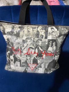 Authentic Japan Guess Leather Tote Bag