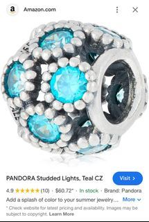 Authentic Pandora Studded Lights Teal