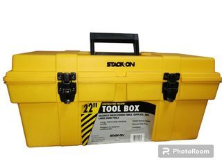 Authentic Stack-on 22 inches Heavy-duty Toolbox Made in USA (Color Yellow)