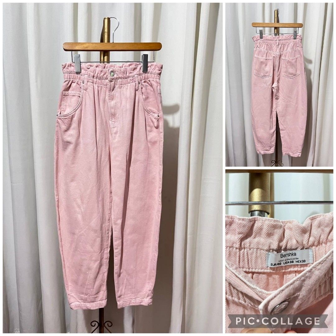 Bershka paper bag jeans Women s Fashion Bottoms Other Bottoms on Carousell