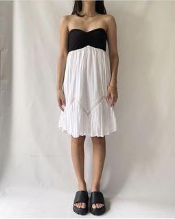 Black and White Tube Dress