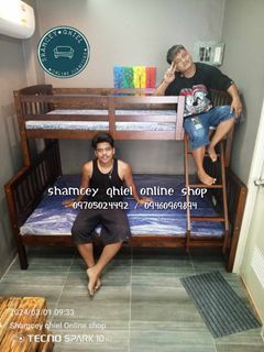 BRAND NEW BUNK BED DOUBLE DECK WITH FOAM OR W OUT FOAM