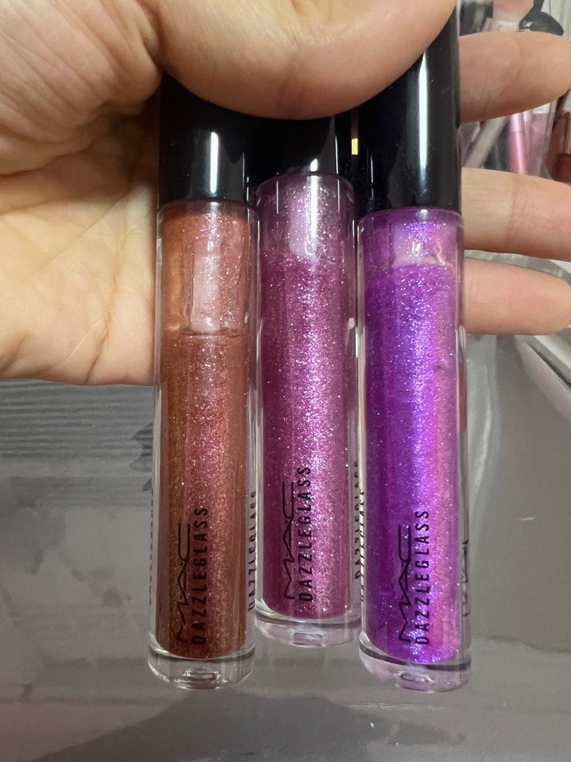 FLASH SALE: BUNDLE Mac Dazzleglass (Category: Makeup) located in Paranaque City. Submitted by wakeupnmakeup.ph (Listing ID 1301056794, Image 2). Description: 400 for all three All authentic Shades on last pic.