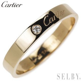 Cartier K18PG Diamond Ring C De Cartier/Engraved No. 66