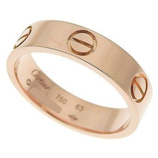 CARTIER Love Collection LOVE Ring Ring Accessory Jewelry 63 K18 Pink Gold PG 63