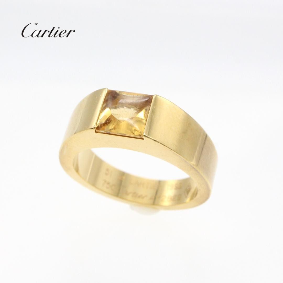 Cartier Tank Citrine 750 1P Ring Accessory jp 11 Women s Fashion Jewelry Organizers Earrings on Carousell