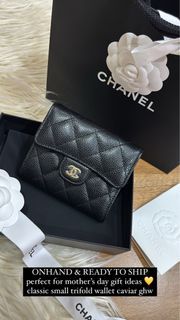 Chanel Small Trifold Wallet Caviar GHW