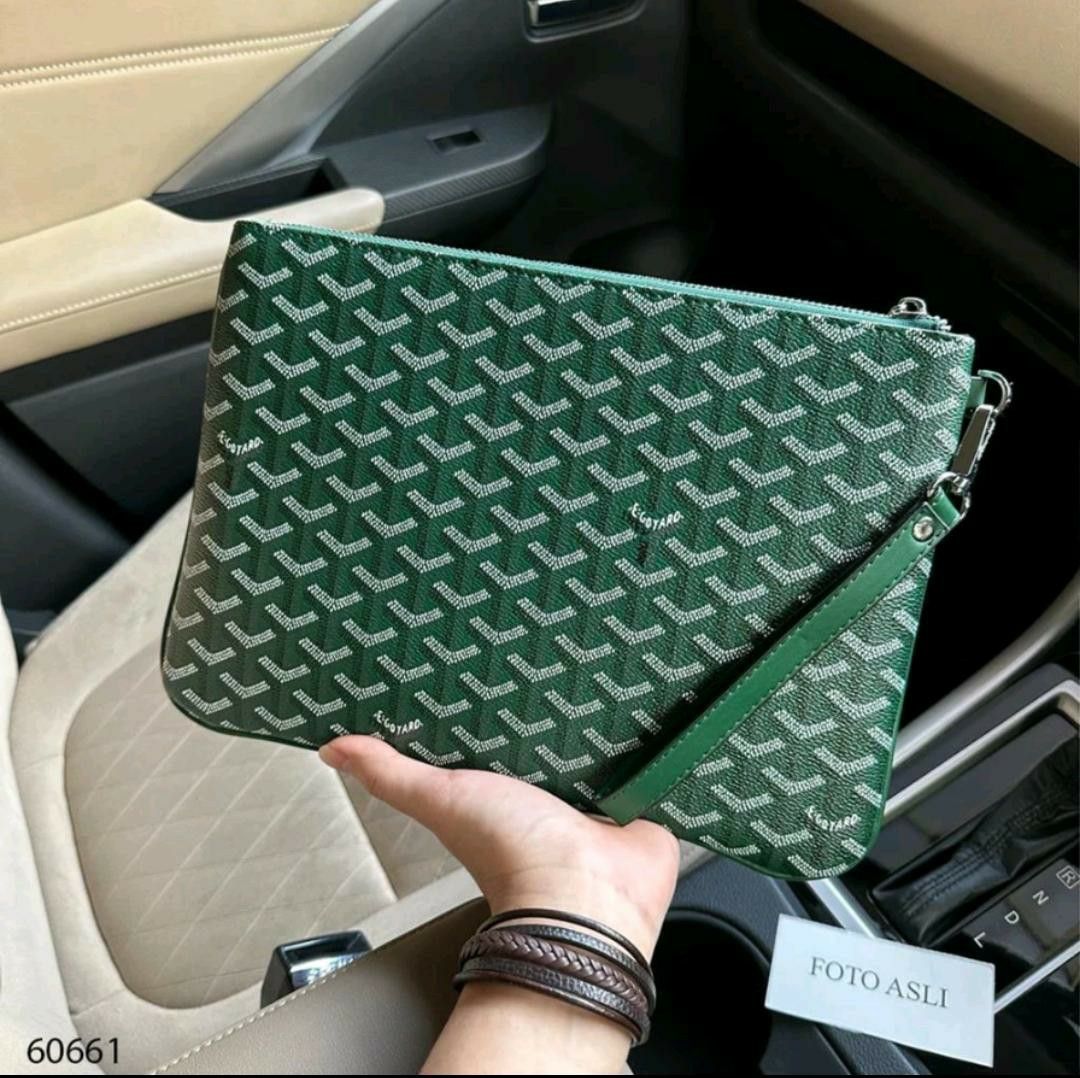 Goyard clutch green outlet