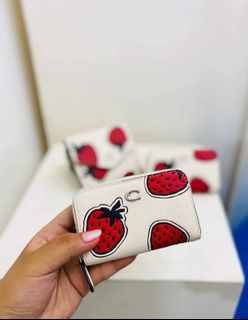 Coach strawberry card holder